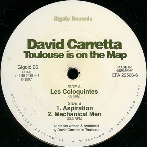 David Carretta – Toulouse Is On The Map (1997, Vinyl)